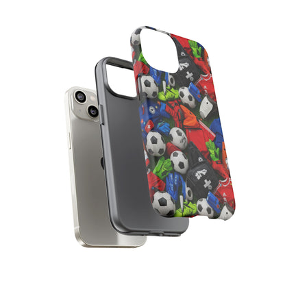 Soccer Ball Pattern Phone Case – Sports Fan Tough Protective Game Day Case
