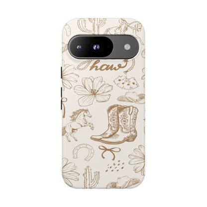 Western Cowgirl Phone Case for iPhone Samsung Galaxy Pixel Tough Case