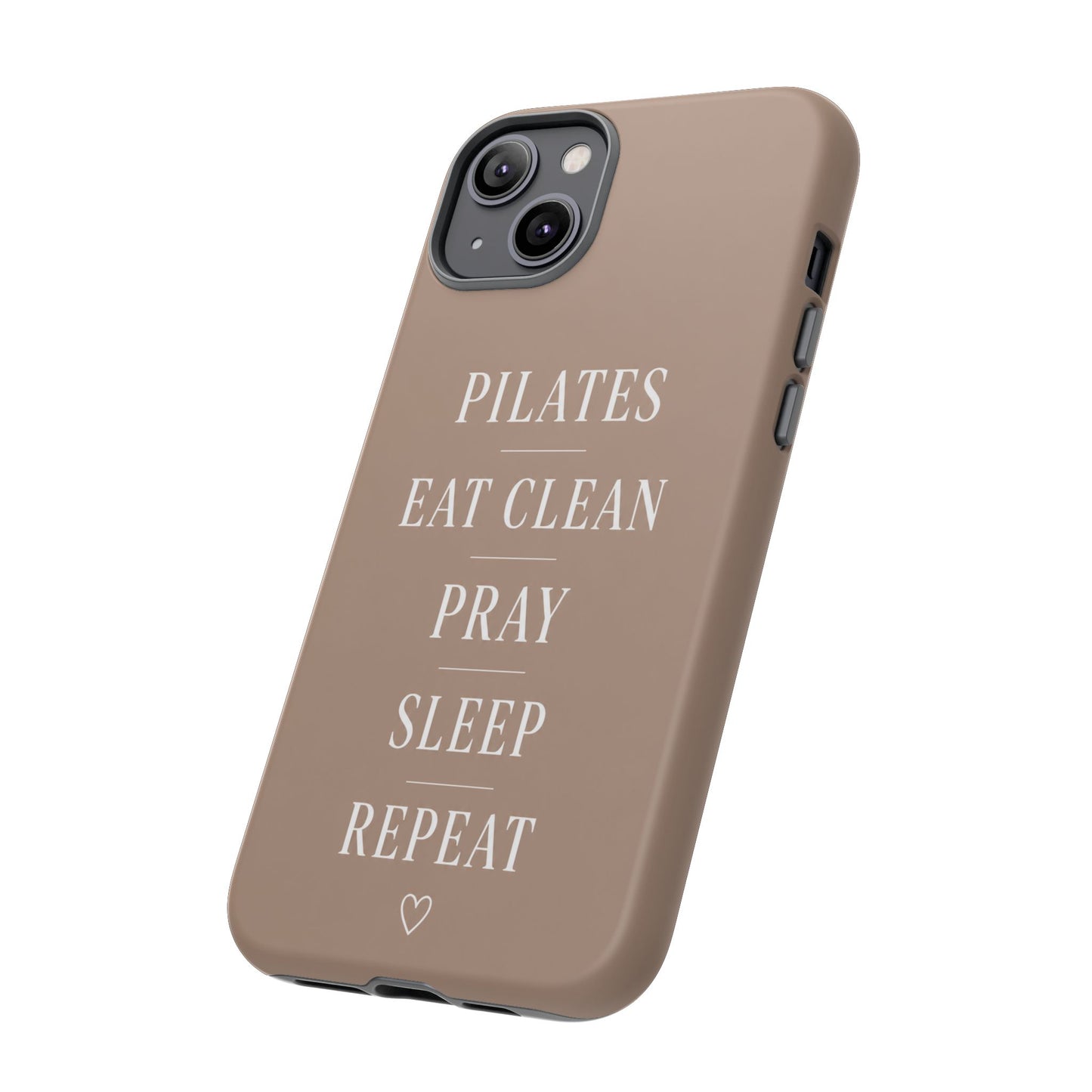Pilates Phone Case | Eat Clean Pray Sleep Repeat Aesthetic | Wellness Girl Gift