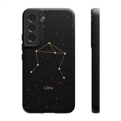 Libra Zodiac Constellation Phone Case – Luxe Gold Celestial Cover