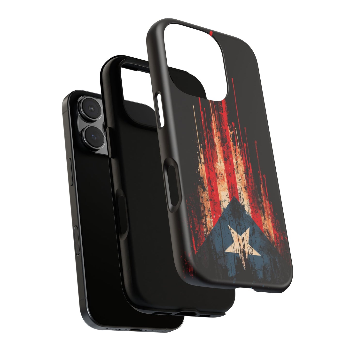 Puerto Rico Flag Phone Case | Distressed Puerto Rican Flag Tough Case | Boricua Pride Protective iPhone Samsung Cover