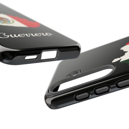 Guerrero Mexico Flag Map Phone Case | Mexican American Pride Tough Case for iPhone & Samsung