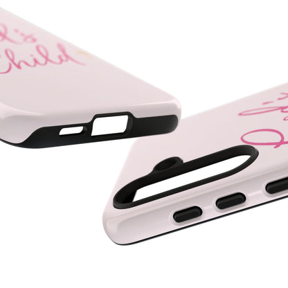 Gods Child Phone Case Christian Pink Aesthetic Tough iPhone Case