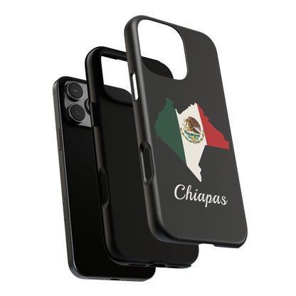 Chiapas Mexico Flag Map Phone Case | Mexican American Pride Tough Case for iPhone & Samsung