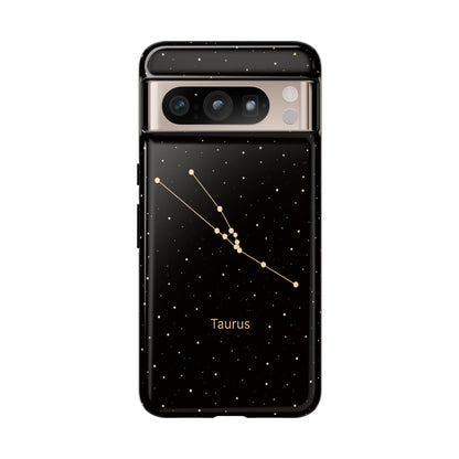 Taurus Zodiac Constellation Phone Case – Luxe Gold Celestial Cover