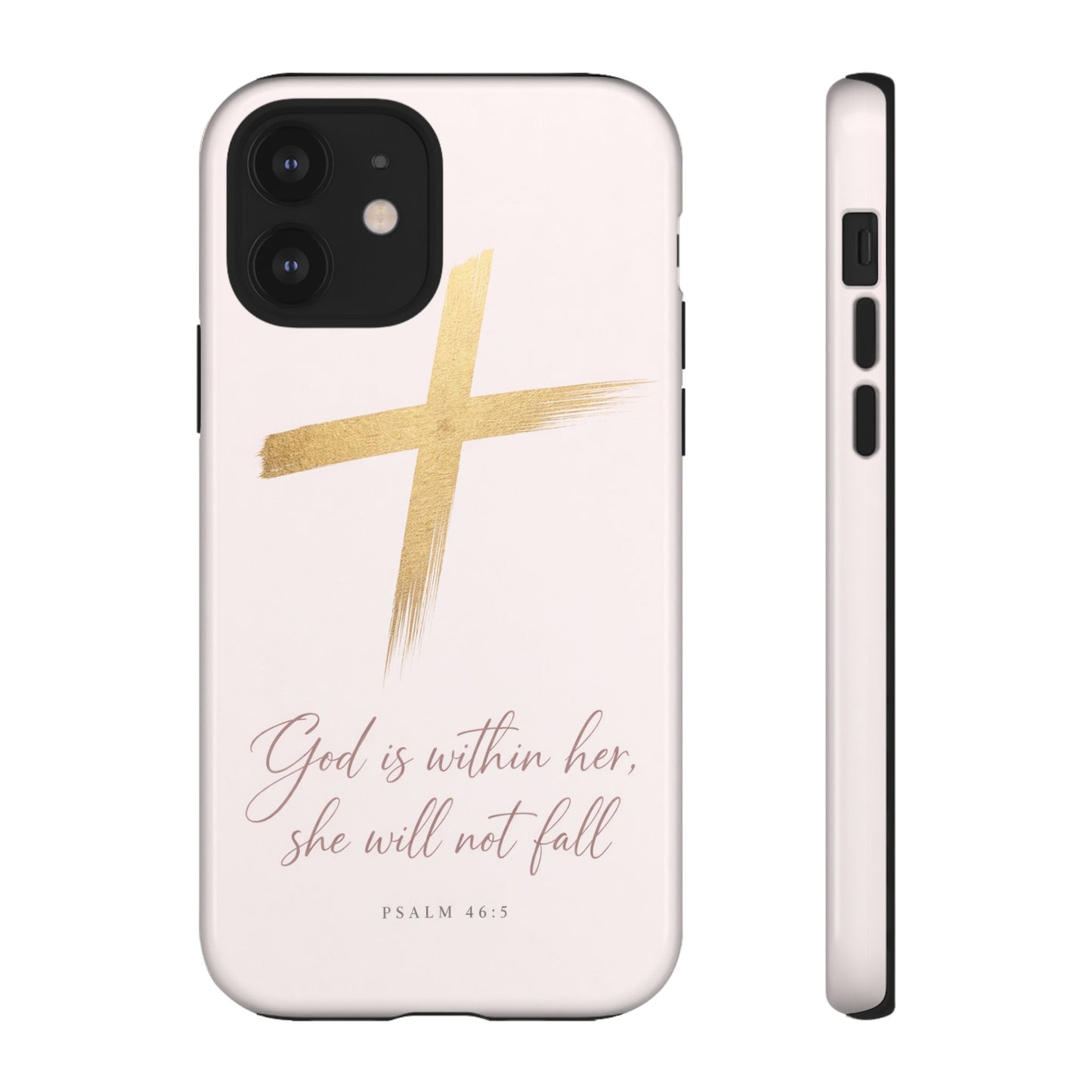 Psalm 46:5 God Is Within Her Christian Cross Phone Case Faith Gift