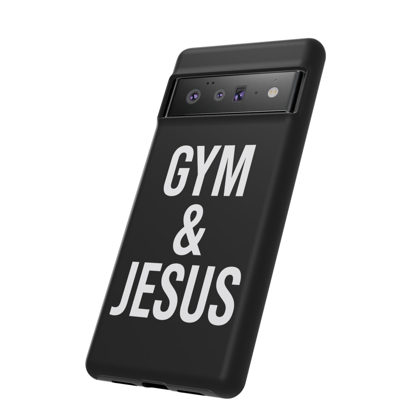 Gym & Jesus Phone Case Christian Faith Workout Gym Motivation Case