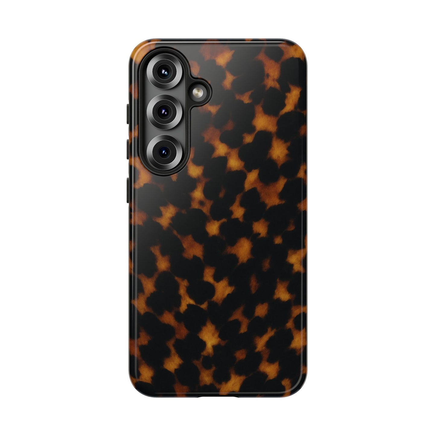 Tortoiseshell Pattern Tough Phone Case | Classic Leopard-Style Protective Cover