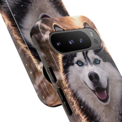 Siberian Husky Tough Phone Case | Blue Eyes Dog Cover Protective iPhone Case