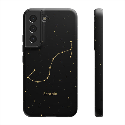 Scorpio Zodiac Constellation Phone Case – Luxe Gold Celestial Cover