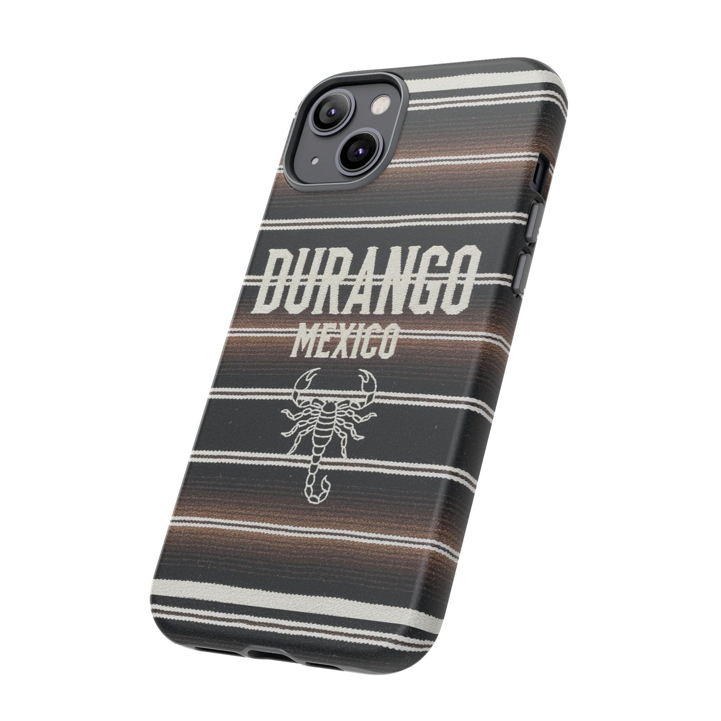 Durango Mexico Phone Case | Serape Scorpion Western Design | Mexican Heritage Tough Case for iPhone & Samsung