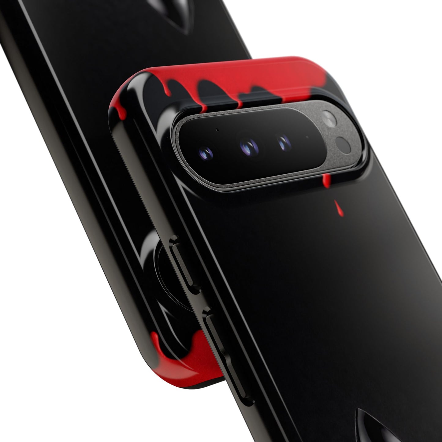 Dark Feminine Red Drip Phone Case – Gothic Glam Tough Cover