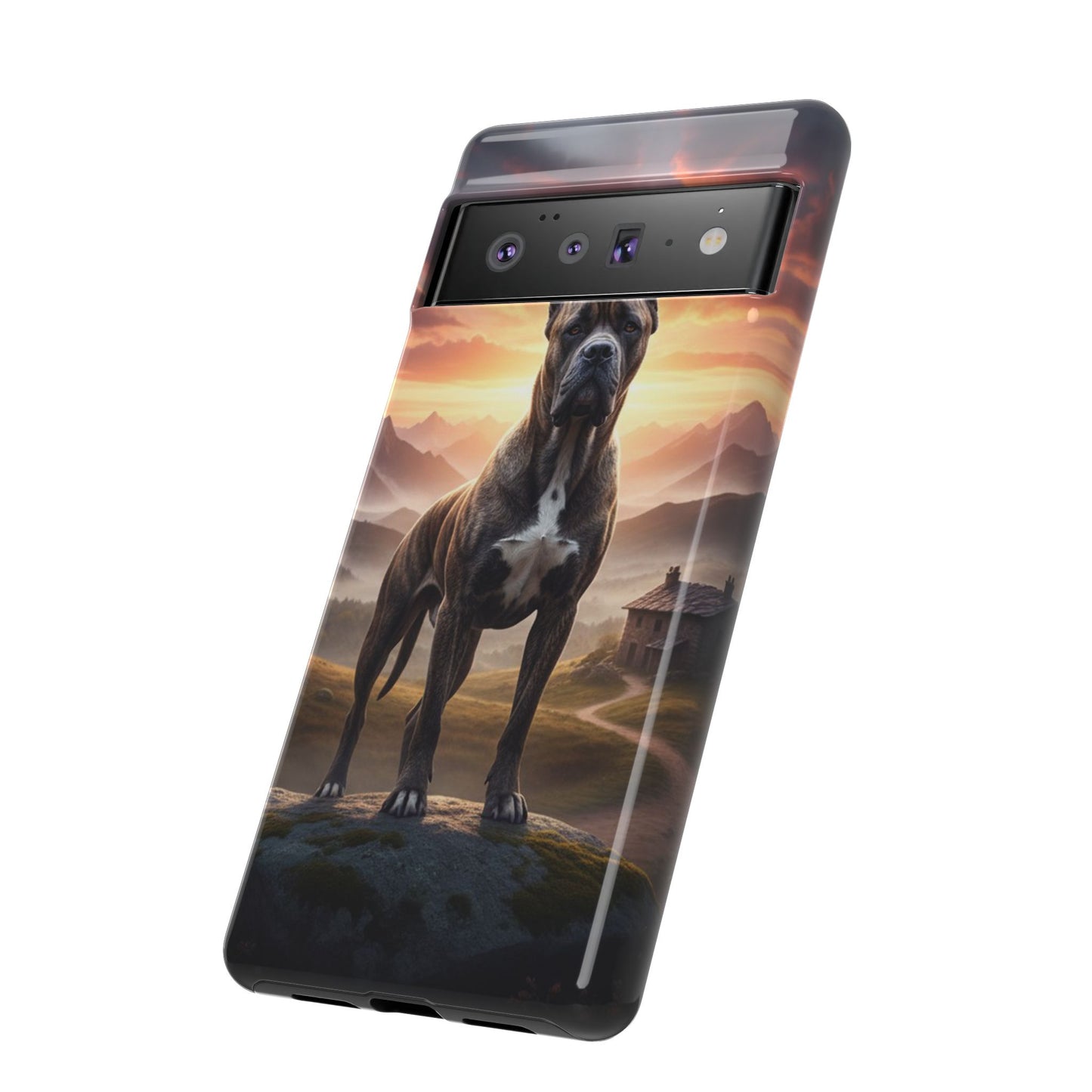 Cane Corso Phone Case – Guard Dog Sunset Tough Case (iPhone, Samsung, Pixel) | Dog Lover Gift