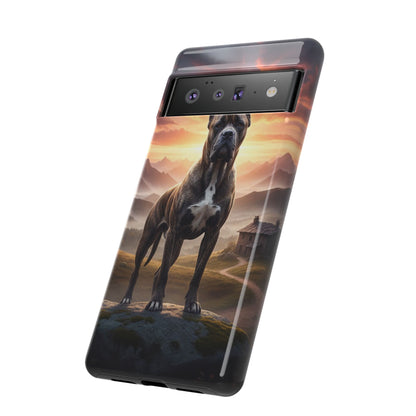 Cane Corso Phone Case – Guard Dog Sunset Tough Case (iPhone, Samsung, Pixel) | Dog Lover Gift