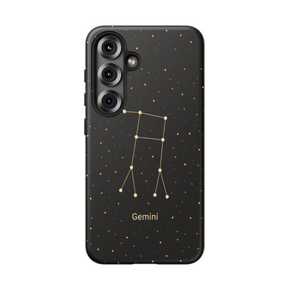Gemini Zodiac Constellation Phone Case – Luxe Gold Celestial Cover