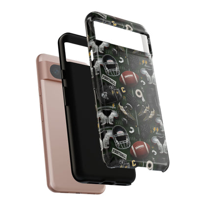 Football Pattern Phone Case – Sports Fan Tough Protective Game Day Case
