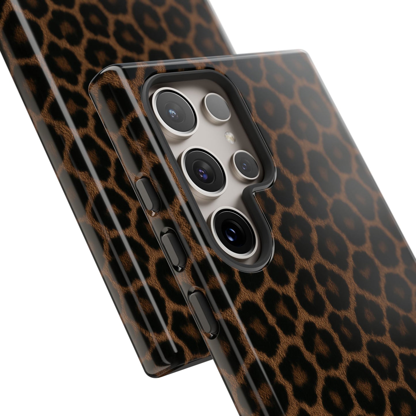 Brown Leopard Print Phone Case | Classic Animal Print Aesthetic Tough Protective Case