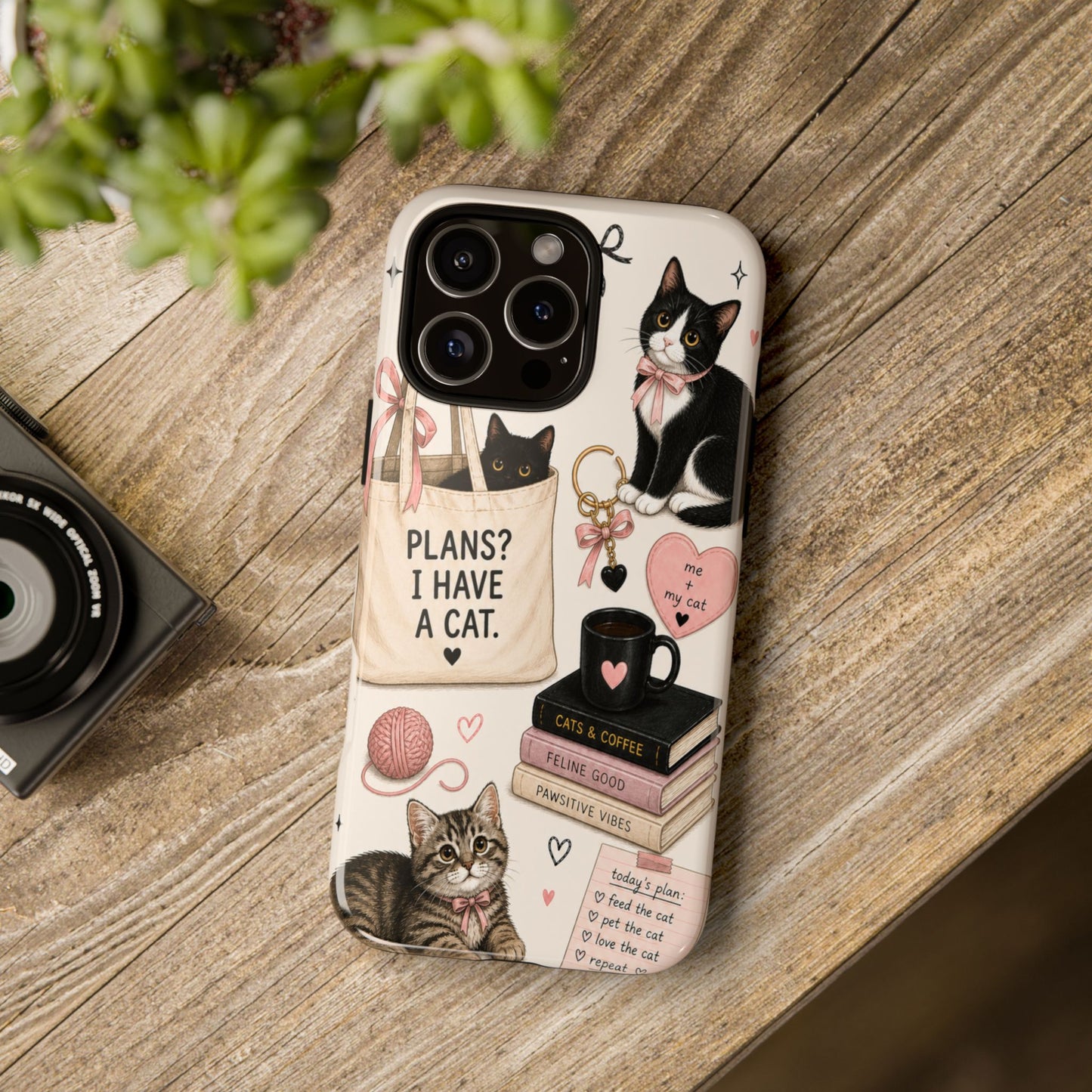 Cat Lover Phone Case | Plans? I Have A Cat Cute Aesthetic Cover