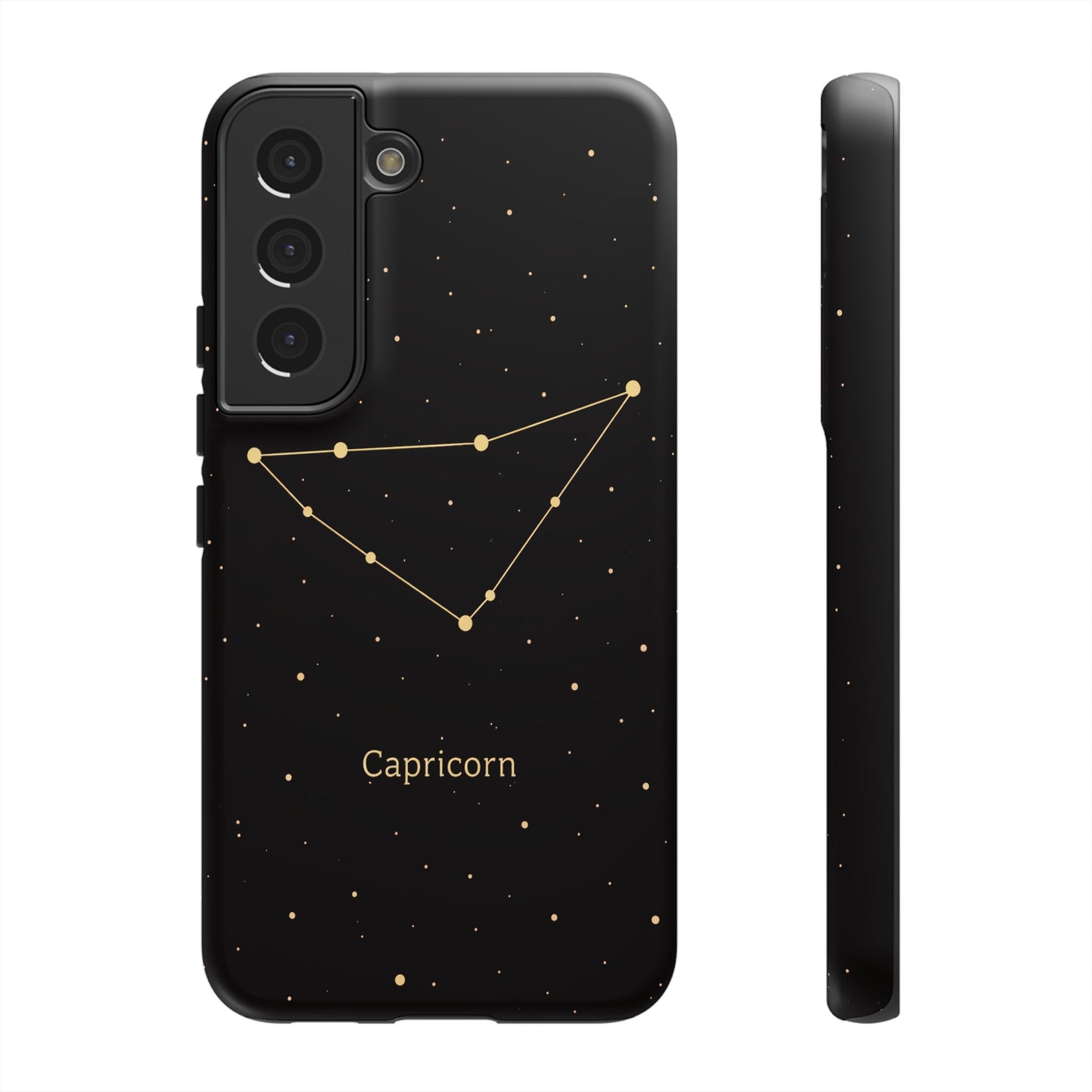 Capricorn Zodiac Constellation Phone Case – Luxe Gold Celestial Cover