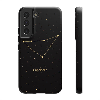 Capricorn Zodiac Constellation Phone Case – Luxe Gold Celestial Cover