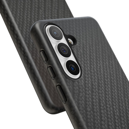 Carbon Fiber Inspired Phone Case – Rugged Slim Protective Tech Case for iPhone & Samsung