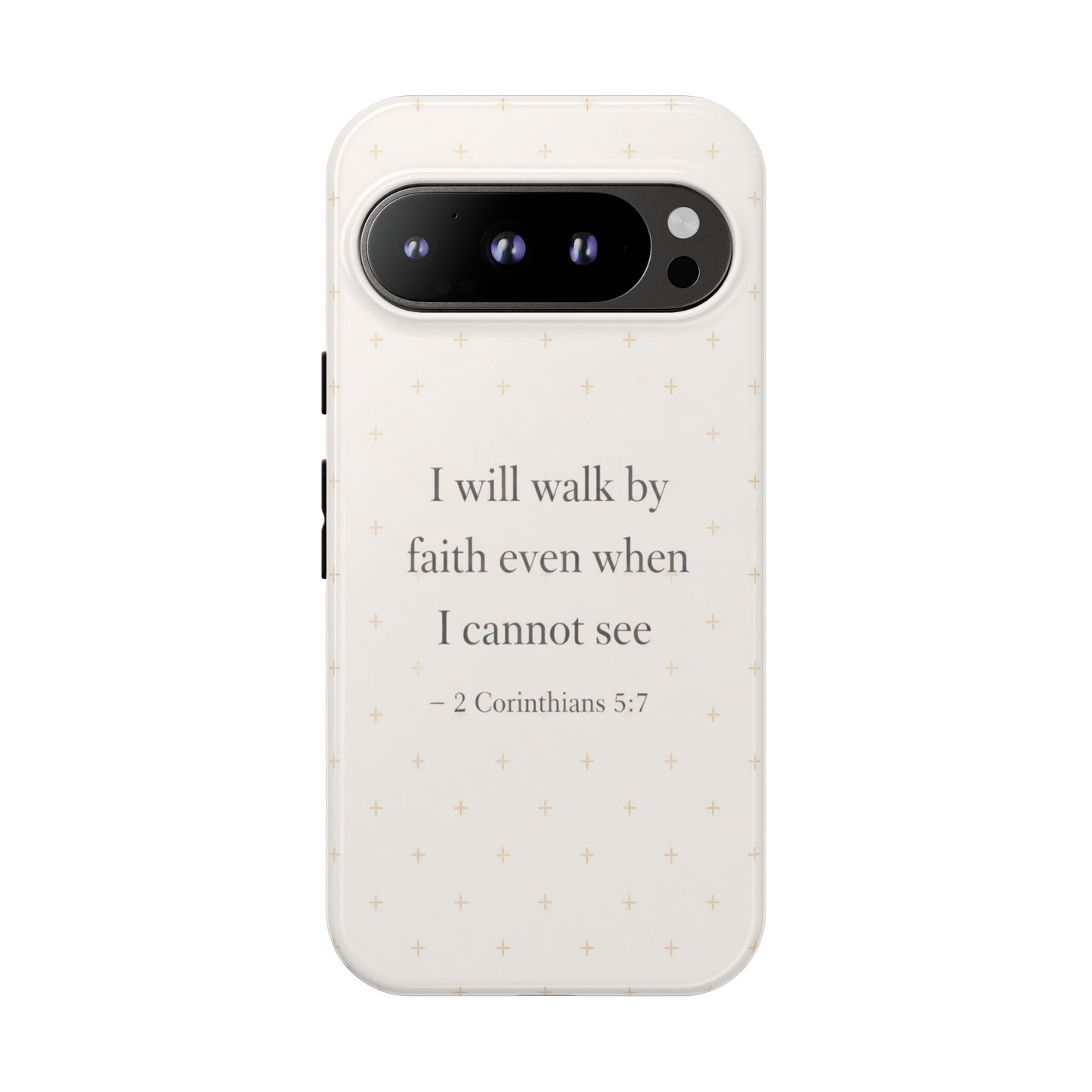 Walk by Faith Phone Case 2 Corinthians 5:7 Christian Bible Cover