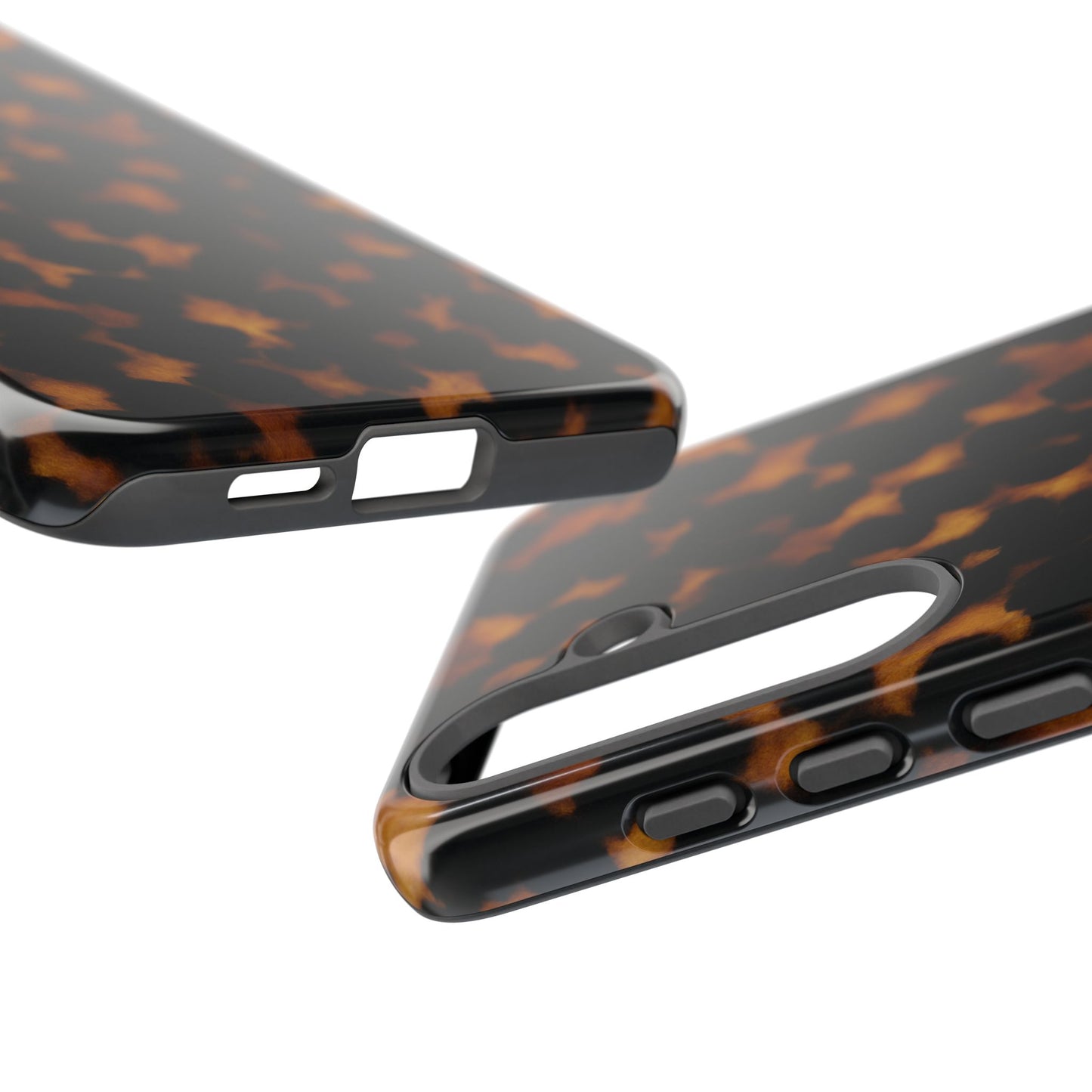 Tortoiseshell Phone Case – Brown Leopard Pattern Luxury Tough Protective Case