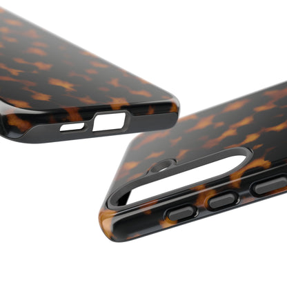 Tortoiseshell Phone Case – Brown Leopard Pattern Luxury Tough Protective Case
