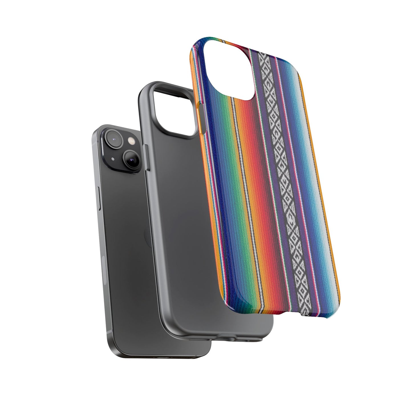 Serape Stripe Phone Case – Colorful Mexican Blanket Pattern Tough Case