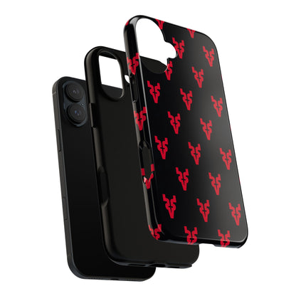 Mazatlán Bull Phone Case – Black Red Streetwear Tough Shockproof Cover