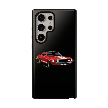 Red Muscle Car Phone Case – Classic Car Racing Tough Protective Case