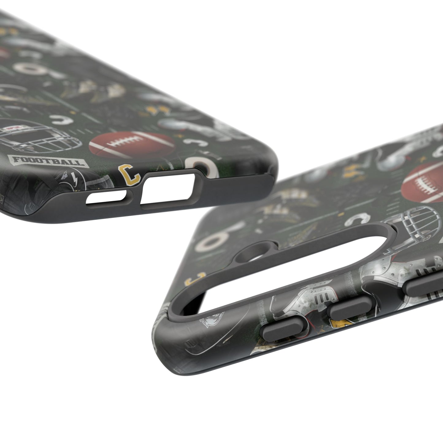 Football Pattern Phone Case – Sports Fan Tough Protective Game Day Case