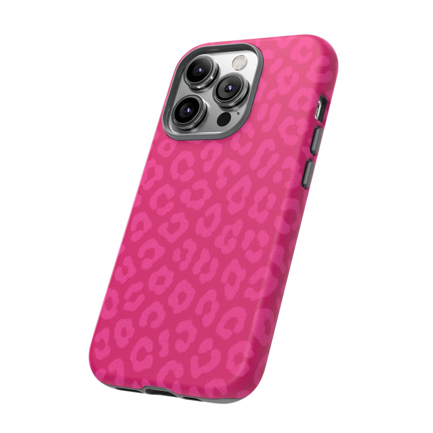 Hot Pink Leopard Print Phone Case – Bold Coquette Leopard Tough Case