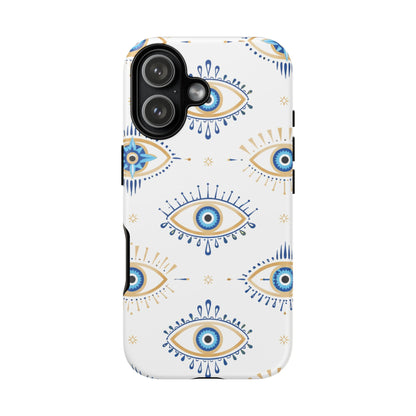 Blue Evil Eye Phone Case – Protective Slim Shockproof Cover for Iphone, Samsung Galaxy and Pixel