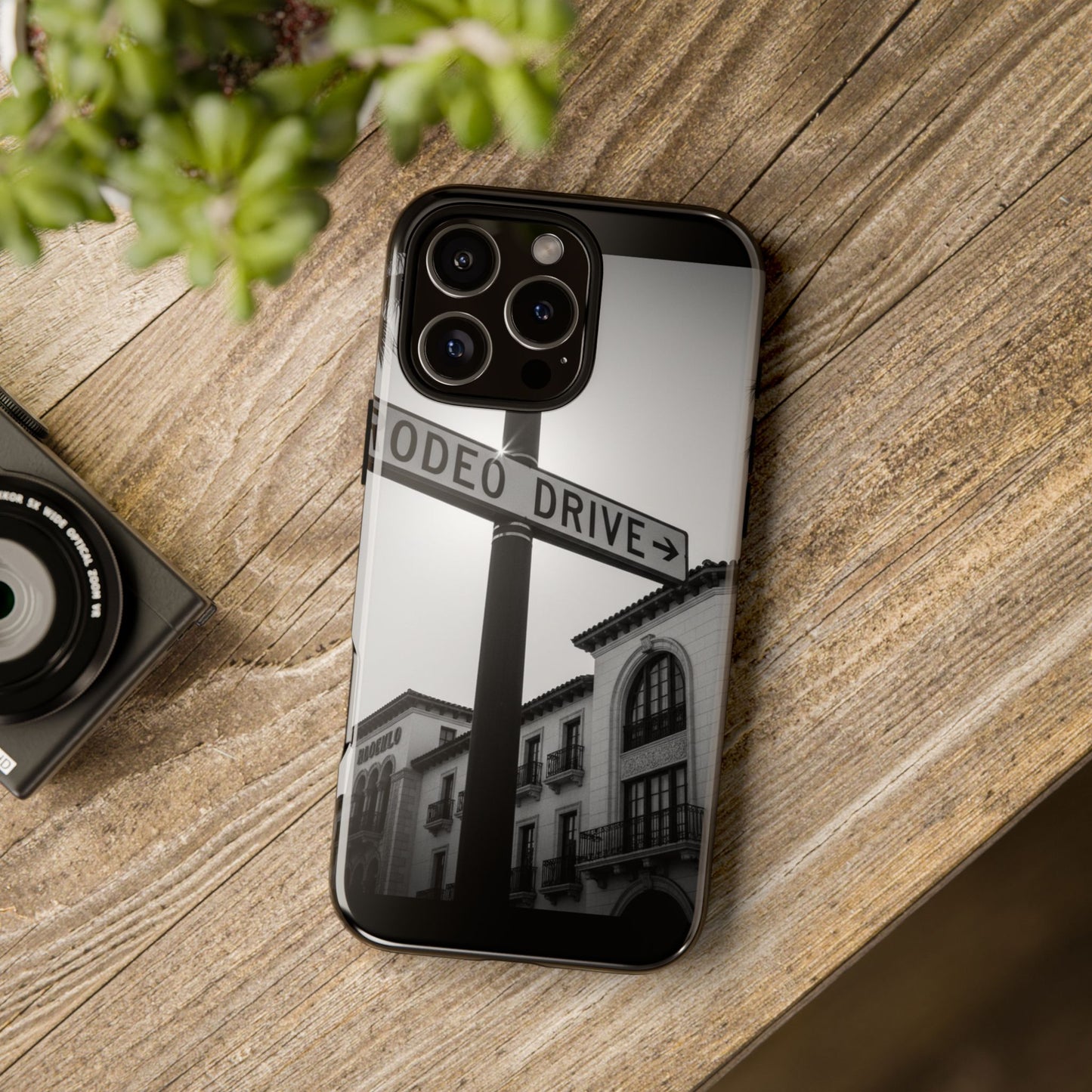 Rodeo Drive Phone Case | Los Angeles Aesthetic Black & White Photography | Luxury LA Street Tough Case for iPhone & Samsung