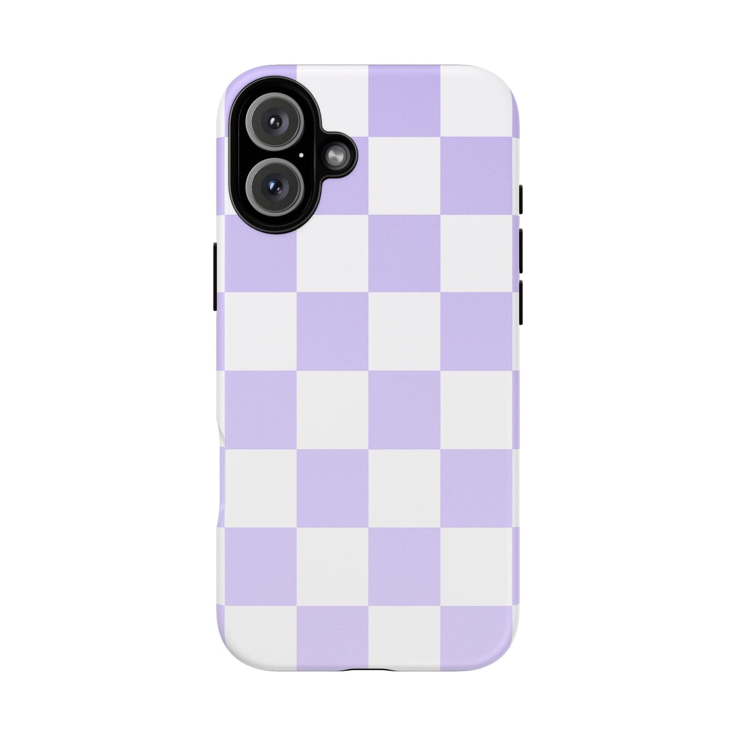 Lavender Checkerboard Phone Case | Pastel Aesthetic Checkered iPhone & Samsung Tough Case