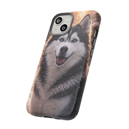 Siberian Husky Tough Phone Case | Blue Eyes Dog Cover Protective iPhone Case