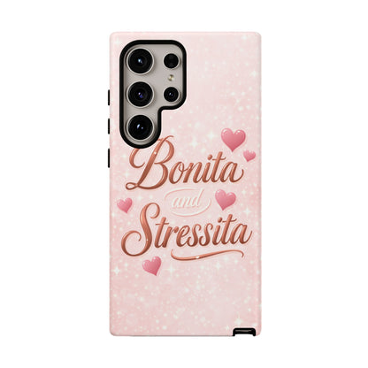 Bonita Stressita Phone Case Cute Latina Aesthetic Pink Coquette Case