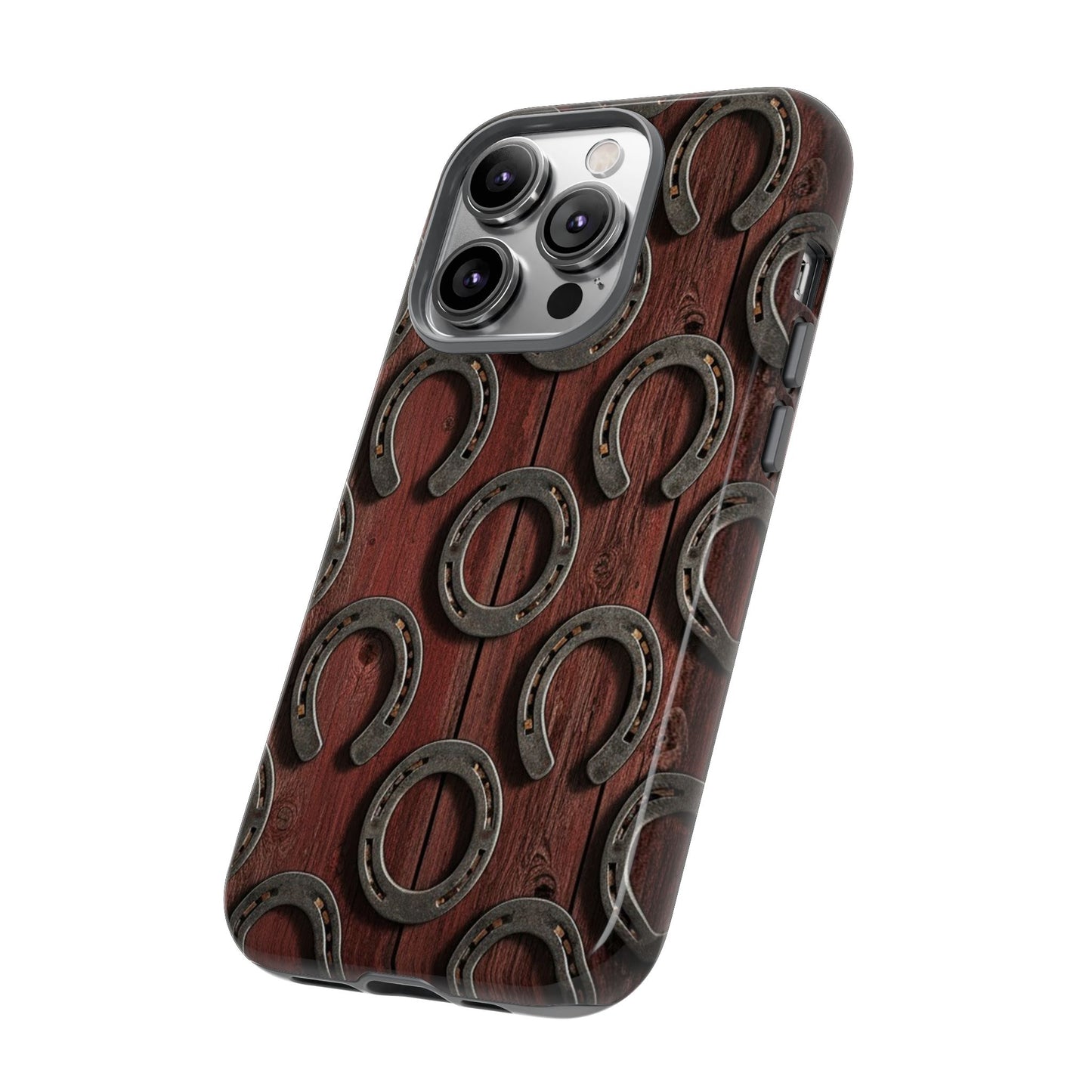 Rustic Horseshoe Western Phone Case – Cowboy Country Ranch Tough Case
