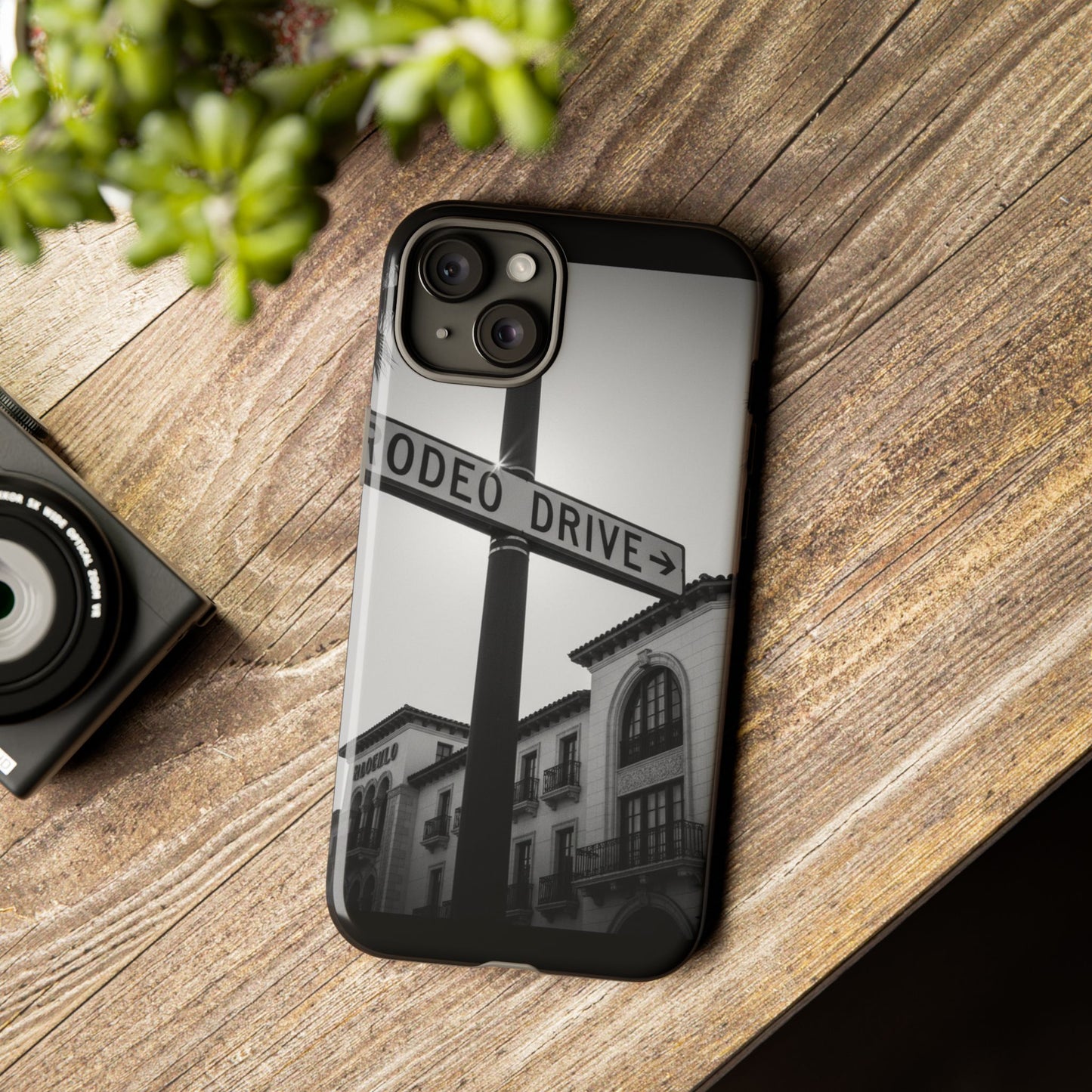 Rodeo Drive Phone Case | Los Angeles Aesthetic Black & White Photography | Luxury LA Street Tough Case for iPhone & Samsung