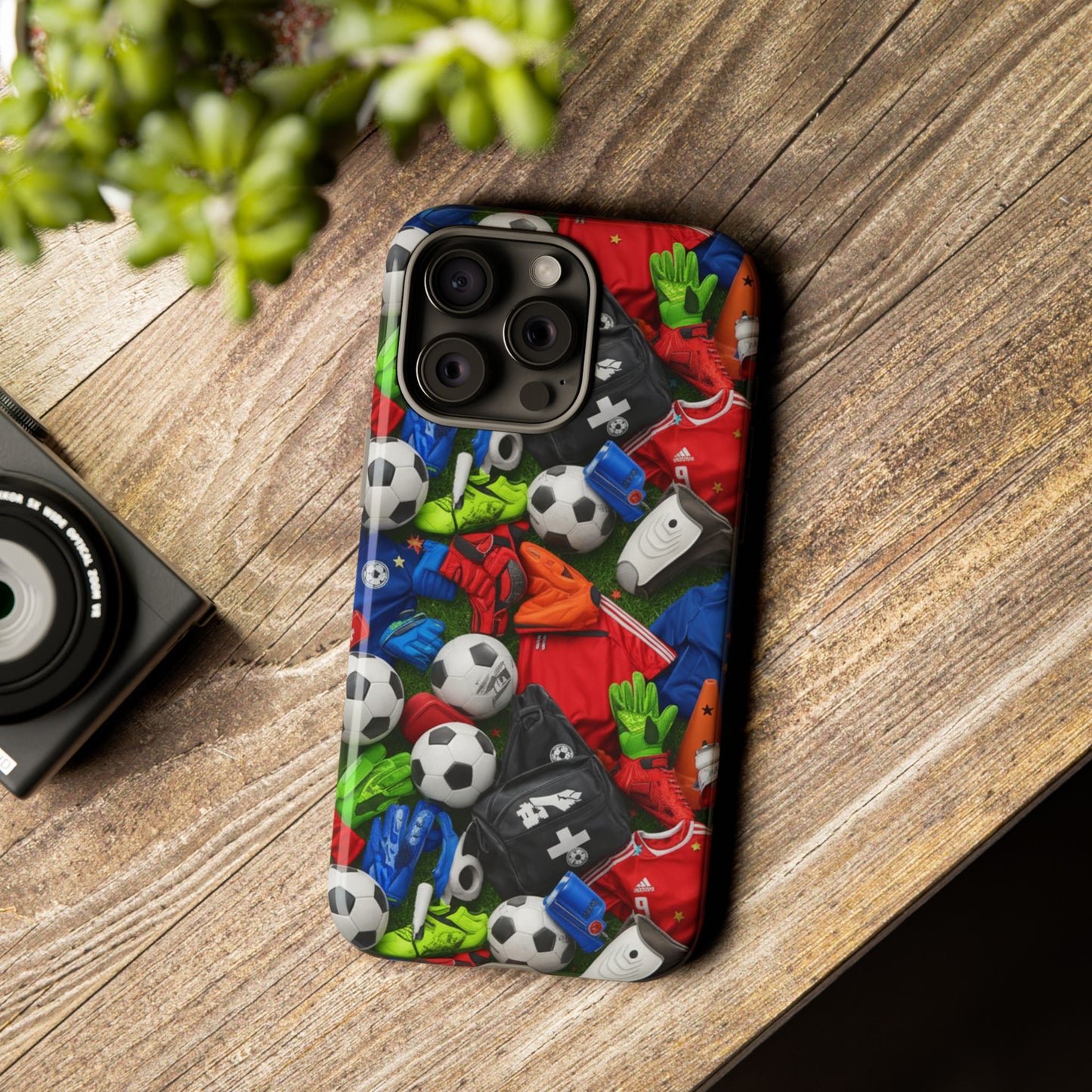 Soccer Ball Pattern Phone Case – Sports Fan Tough Protective Game Day Case