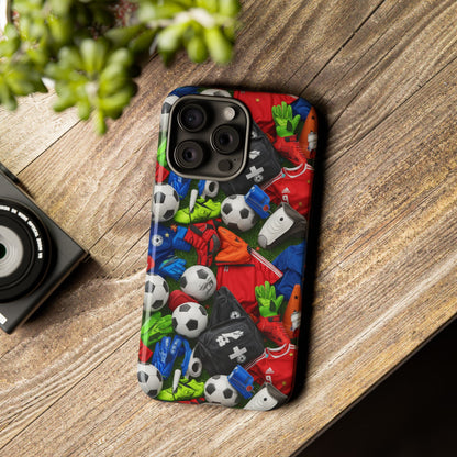 Soccer Ball Pattern Phone Case – Sports Fan Tough Protective Game Day Case