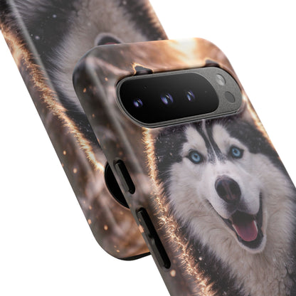 Siberian Husky Tough Phone Case | Blue Eyes Dog Cover Protective iPhone Case