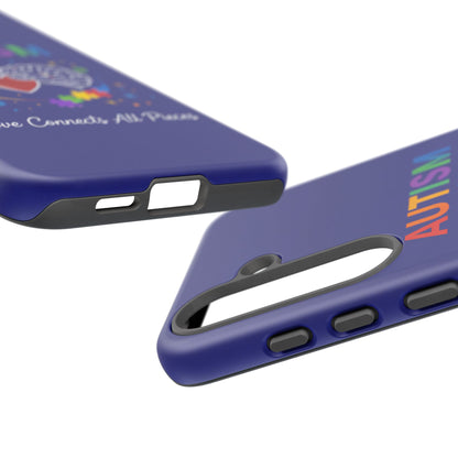 Autism Awareness Tough Case – "Love Connects All Pieces" Phone Case for Iphone, Samsung Galaxy and Pixel