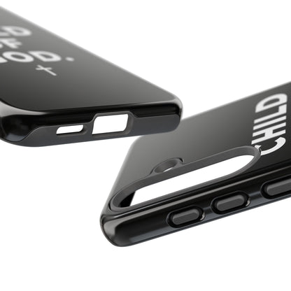 Child of God Phone Case Christian Black Aesthetic Cross Tough Cover