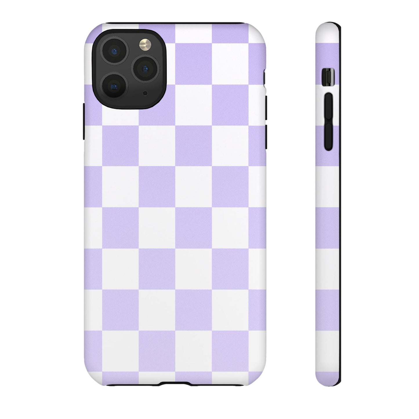 Lavender Checkerboard Phone Case | Pastel Aesthetic Tough Case