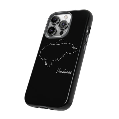 Honduras Outline Phone Case – Minimal Country Map Tough Case (iPhone, Samsung, Pixel)