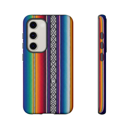Serape Stripe Phone Case – Colorful Mexican Blanket Pattern Tough Case
