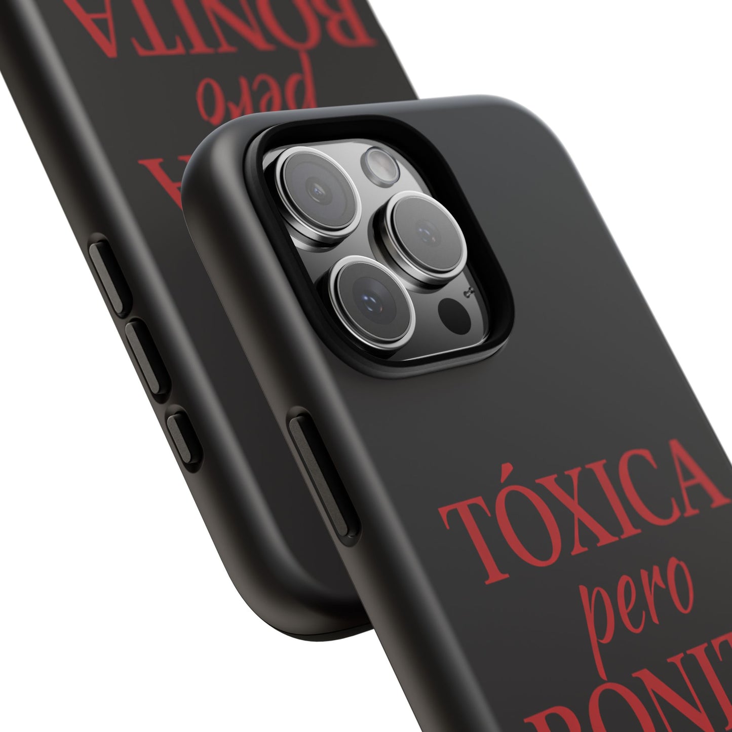 Toxica Pero Bonita Phone Case, Latina Quote Case, Red Lips Aesthetic, Spanish Saying Case, Trendy Tough Cover