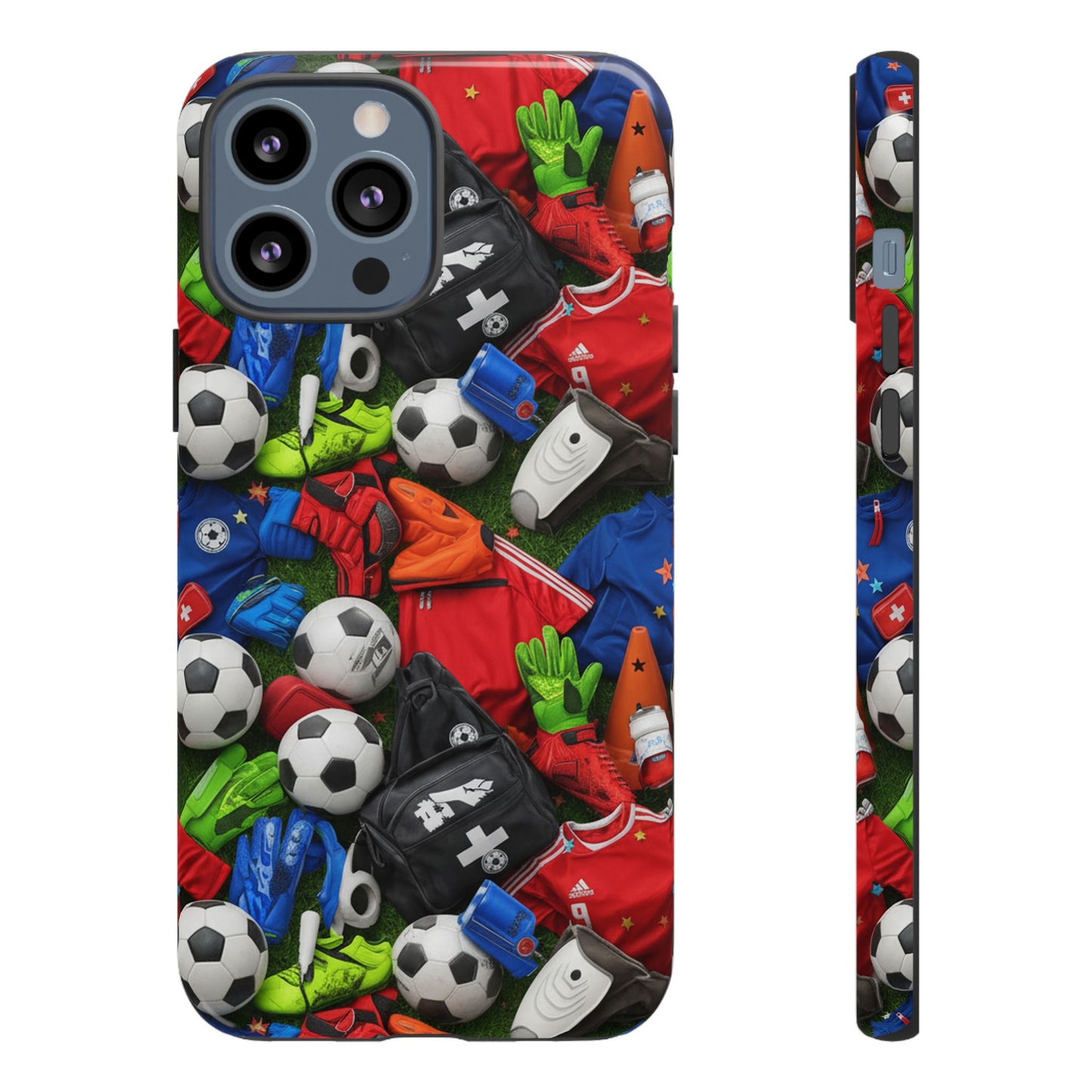 Soccer Ball Pattern Phone Case – Sports Fan Tough Protective Game Day Case